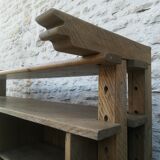 Brutalist oak buffet