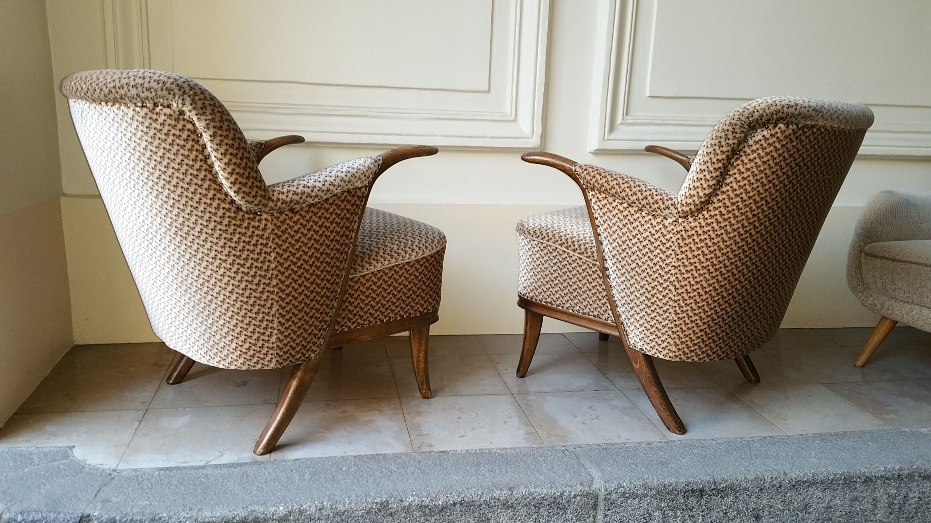 Sculptural years 50-60 vintage chairs design Penguin