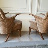 Sculptural years 50-60 vintage chairs design Penguin