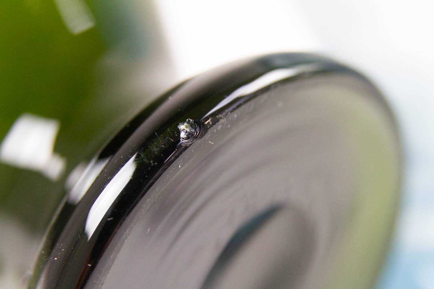 Danish Art Deco Blue and Green Glass Decanters, 1930s, Set of 2