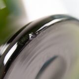 Danish Art Deco Blue and Green Glass Decanters, 1930s, Set of 2