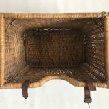 Wicker bike basket