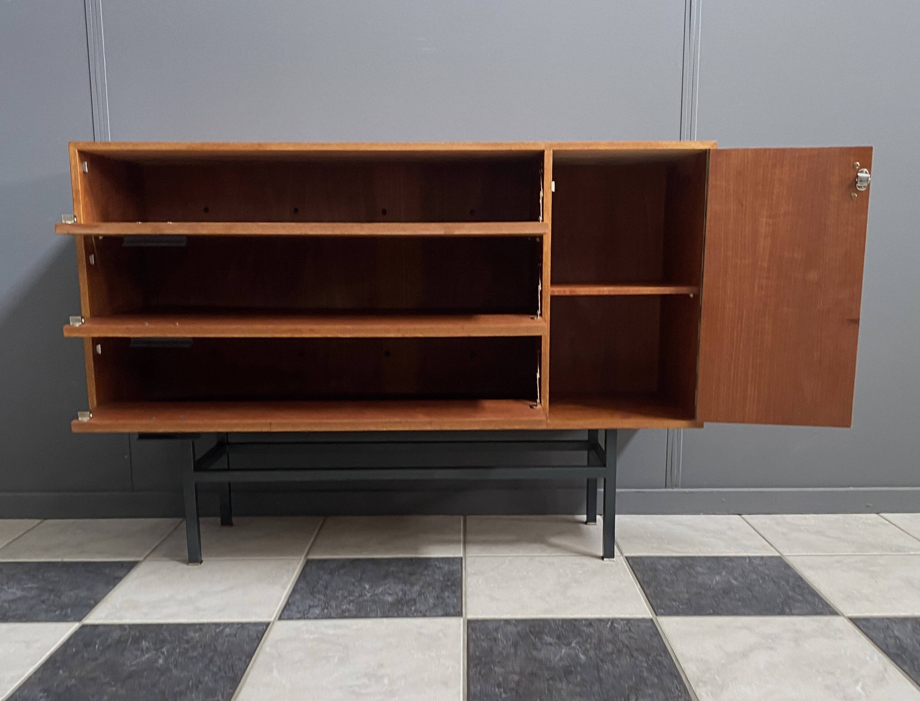 Cabinet en bois de rangement pour chaussures des années 1970