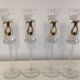 Art Deco Champagne Flutes