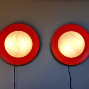 Paire d'appliques murales Space Age orange XXL, 1960