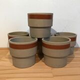 Lot of 6 sandstone cups