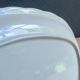 Vintage oval serving platter in white porcelain