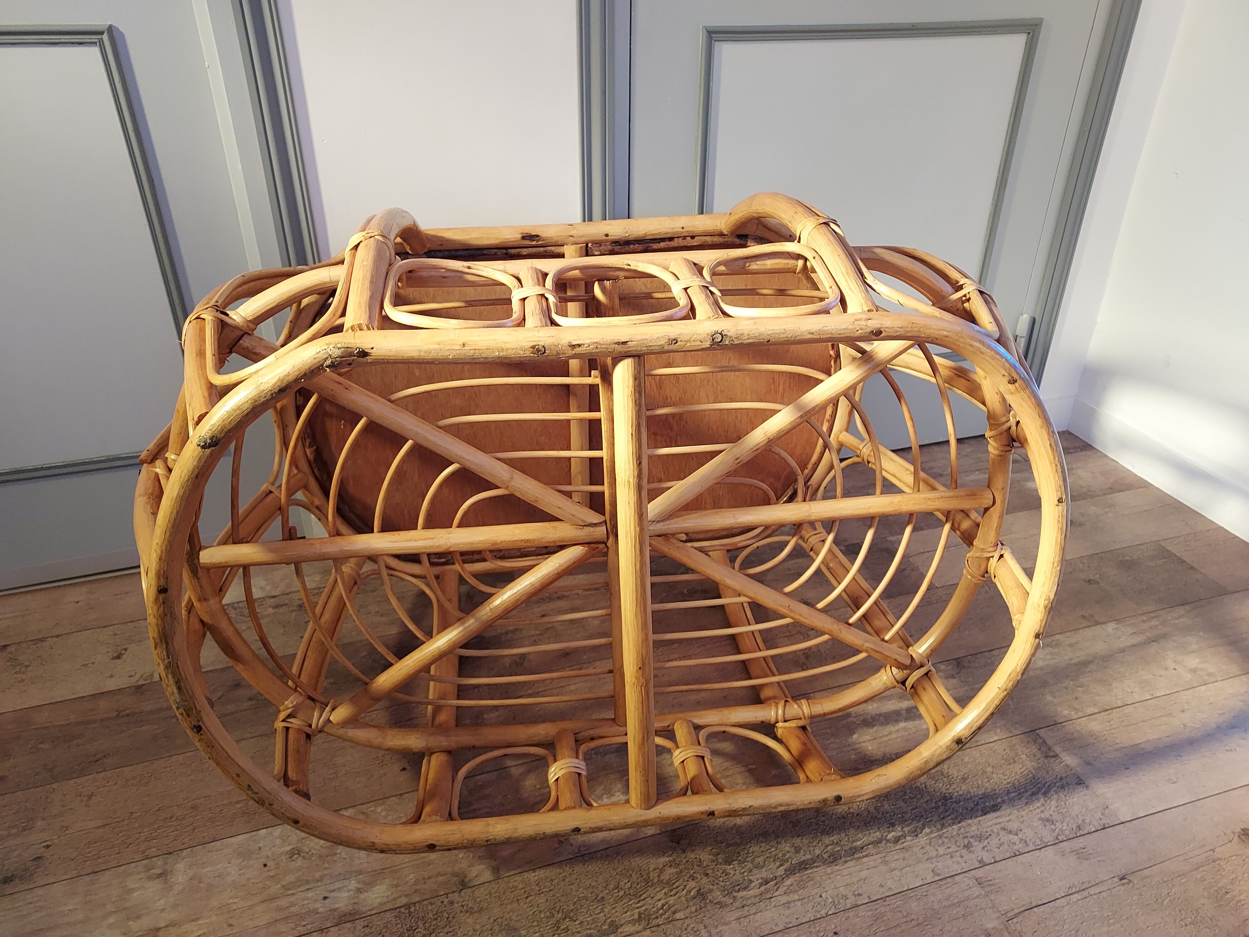 Rattan coffee table