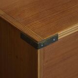 Mid-century modern Danish, a classic Oregon pine chest of drawers, 1950s.