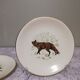 6 assiettes plates Gien Marly "animaux des forêts"