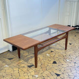 Coffee table Gplan teak & glass