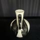 Black & white ceramic pitcher