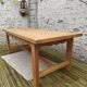 Oak farmhouse table stamped R Trotel