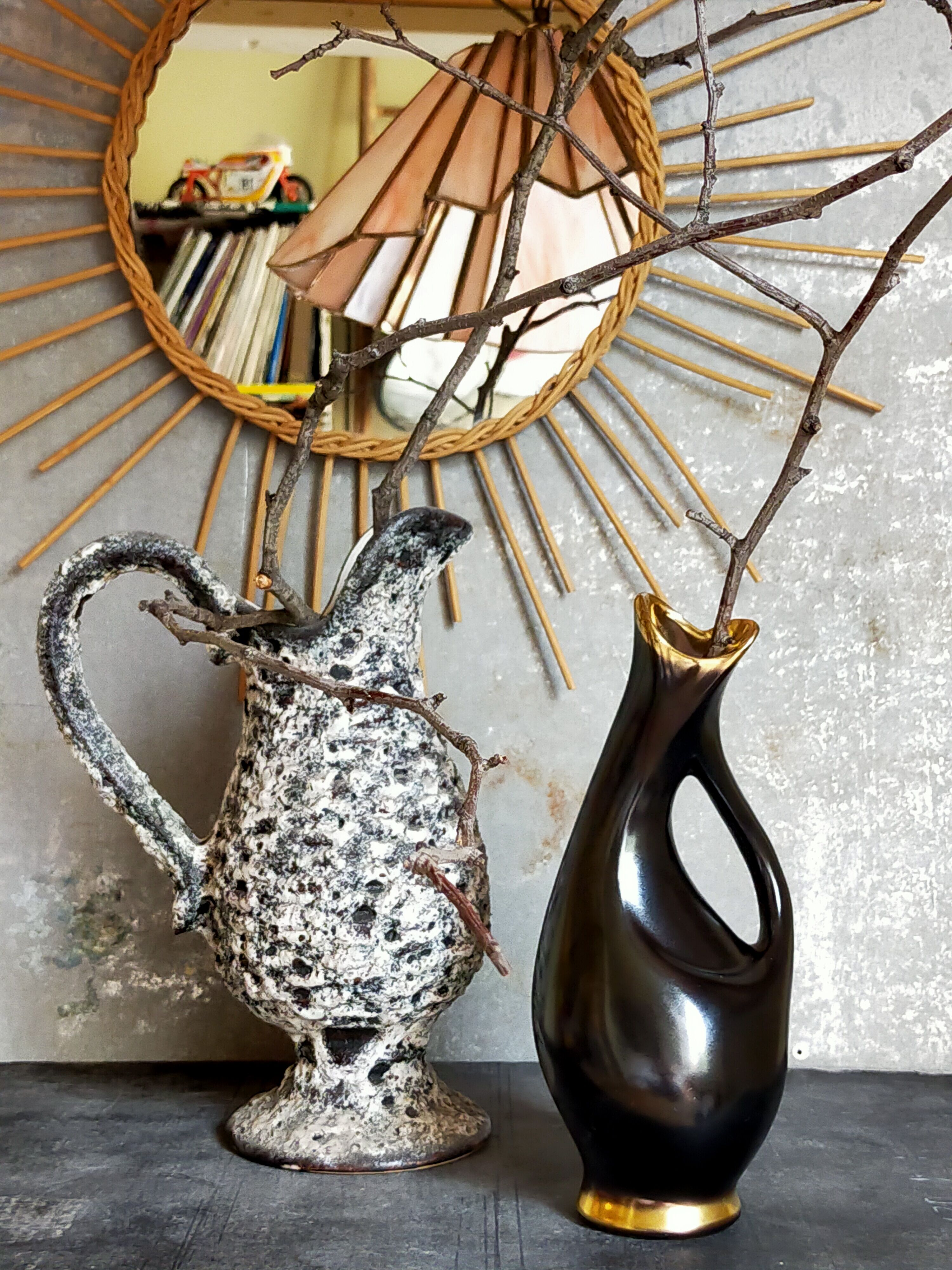 Soliflore vintage ceramic freeform