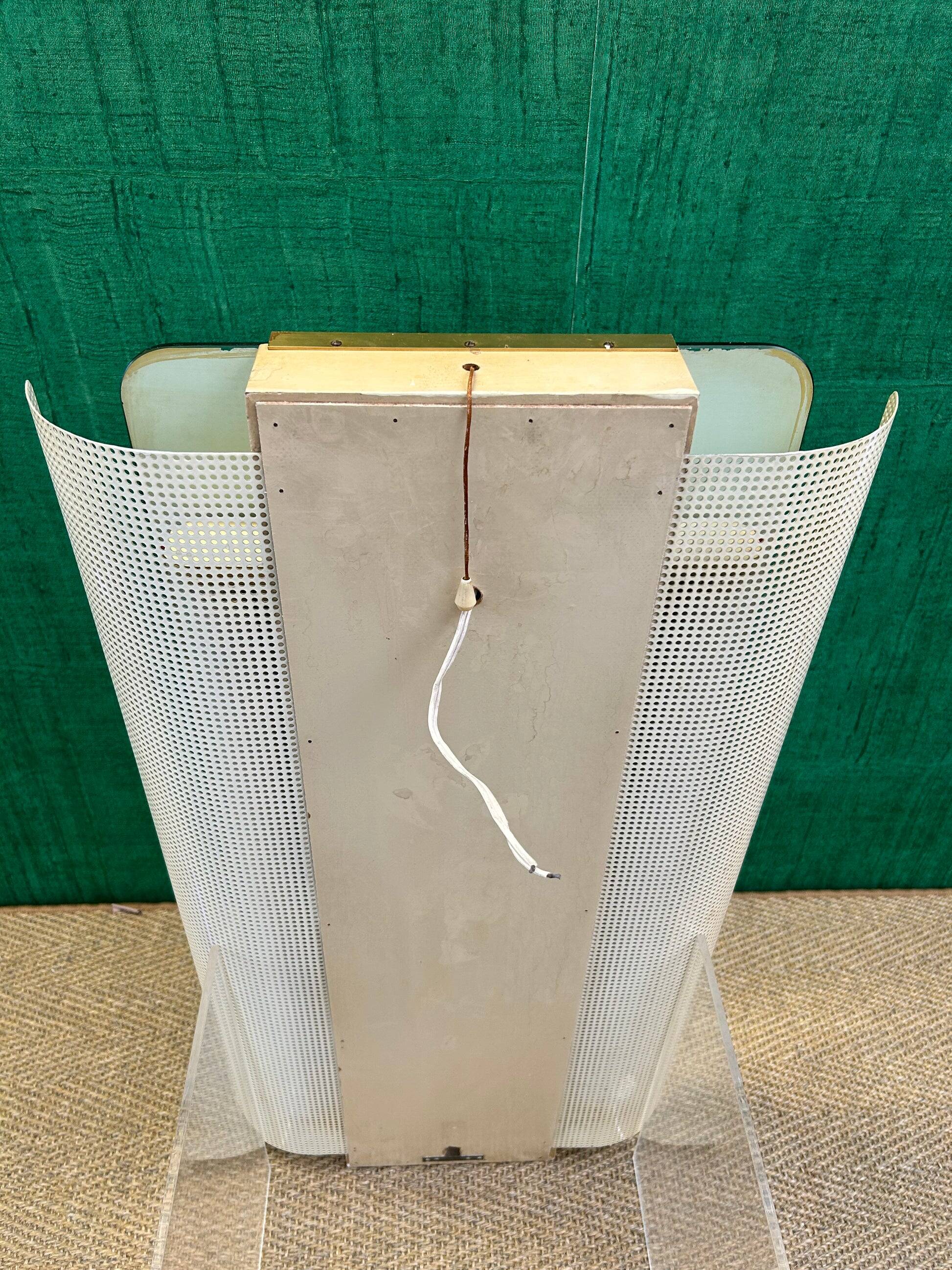 Illuminated wall mirror by Ernest Igl for Hillebrand, mid-century, Germany, 1960s.