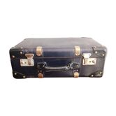 Vintage blue suitcase