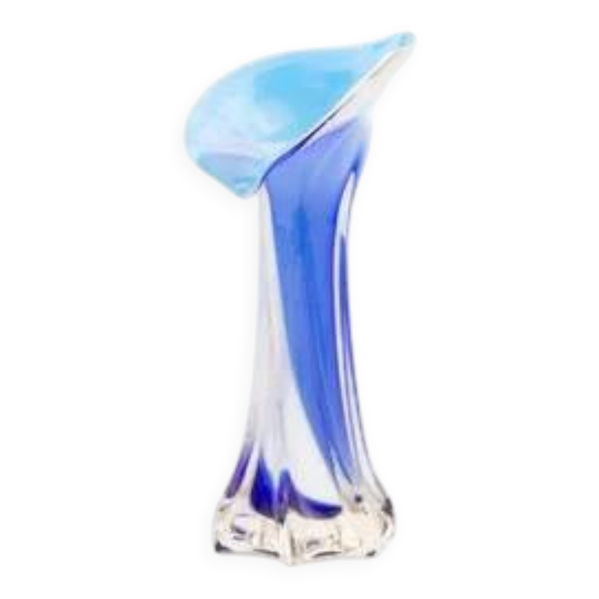 Vintage green Murano glass vase - 1960s