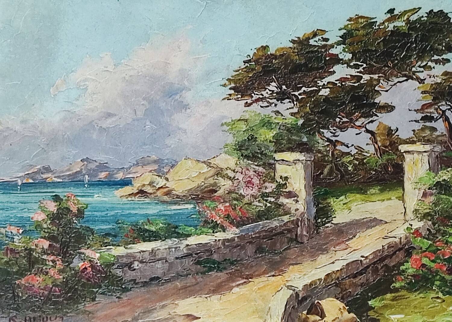 Oil painting by Raoul About