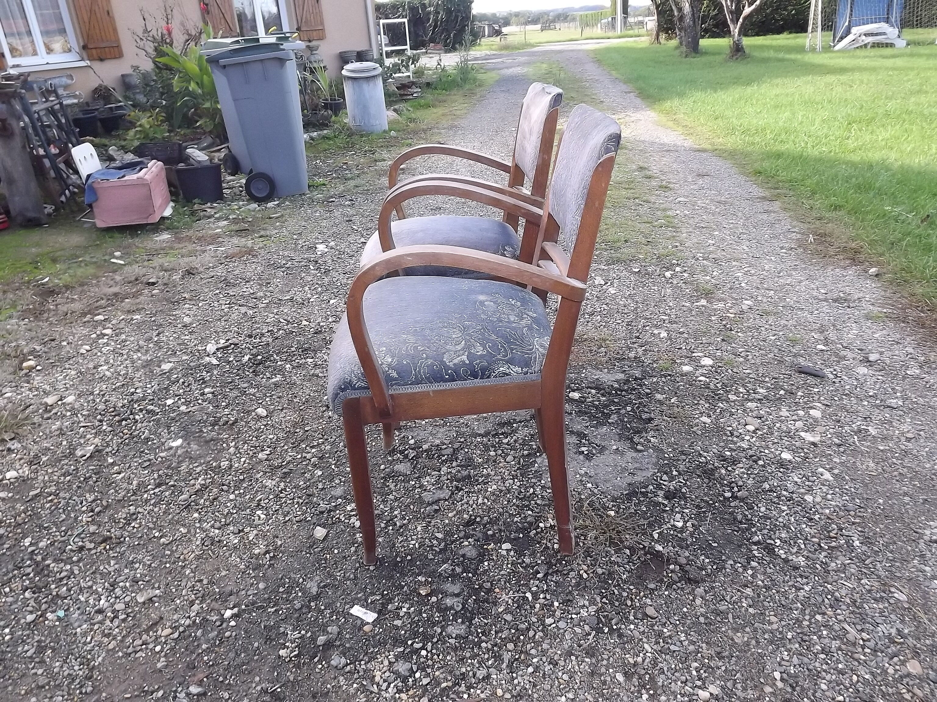 Paire de fauteuils bridge des années 30