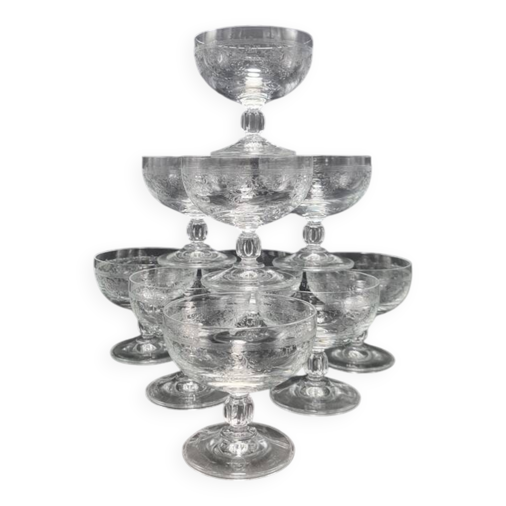 Set de 10 coupes à champagne