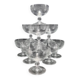 Set of 10 champagne glasses