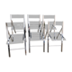 Plexiglass and chrome metal design folding chairs