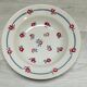 Set of 6 hollow plates terra de fer Sarreguemines
