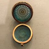 Old pill box made of golden thread