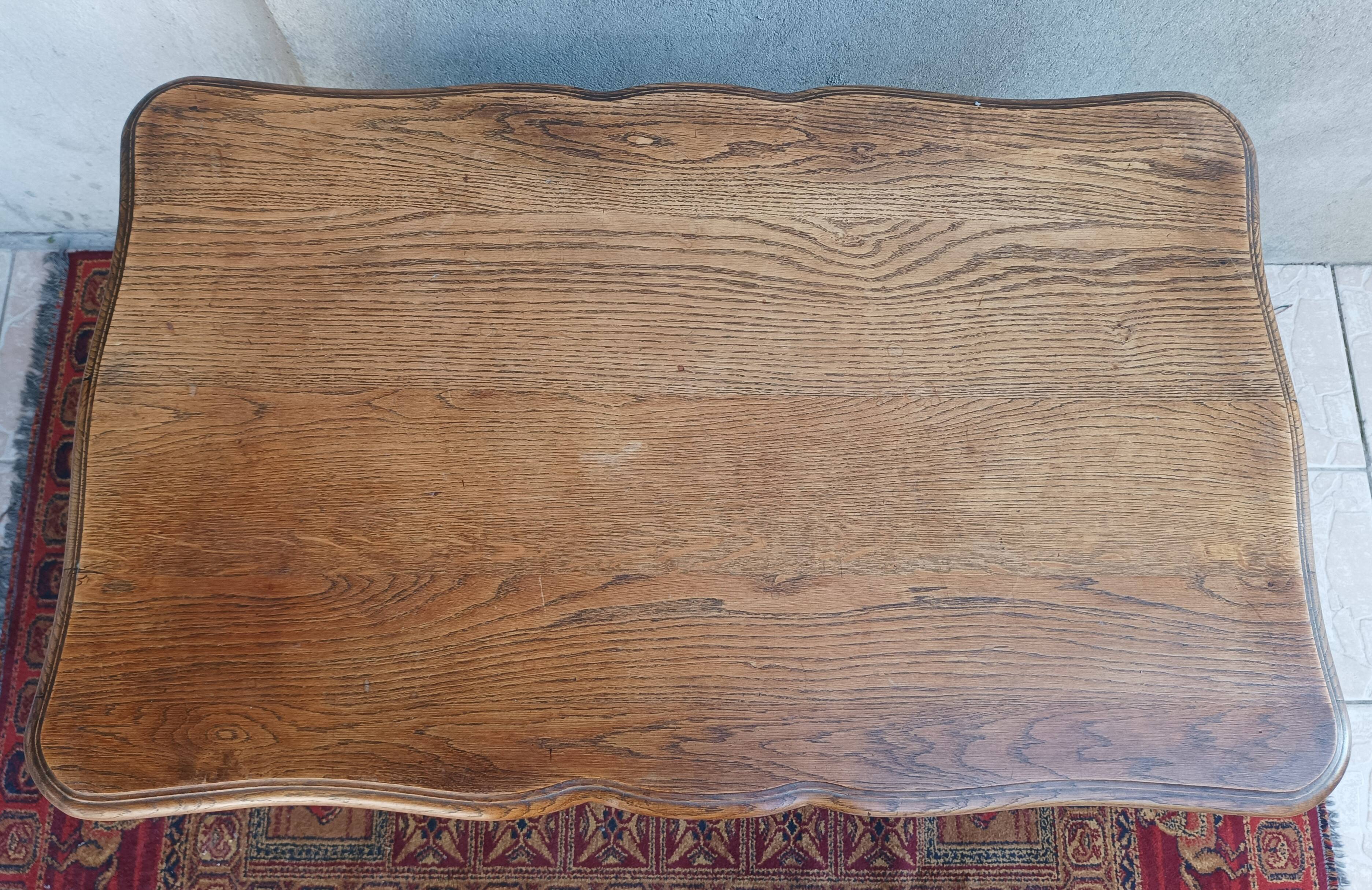 Louis XV Style Oak Desk