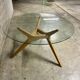 Table en bois et verre AMPM 130 cm