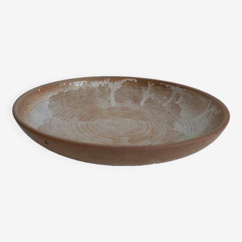 Vintage stoneware hollow dish