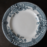 Set of 6 Longwy dessert plates, Watteau model