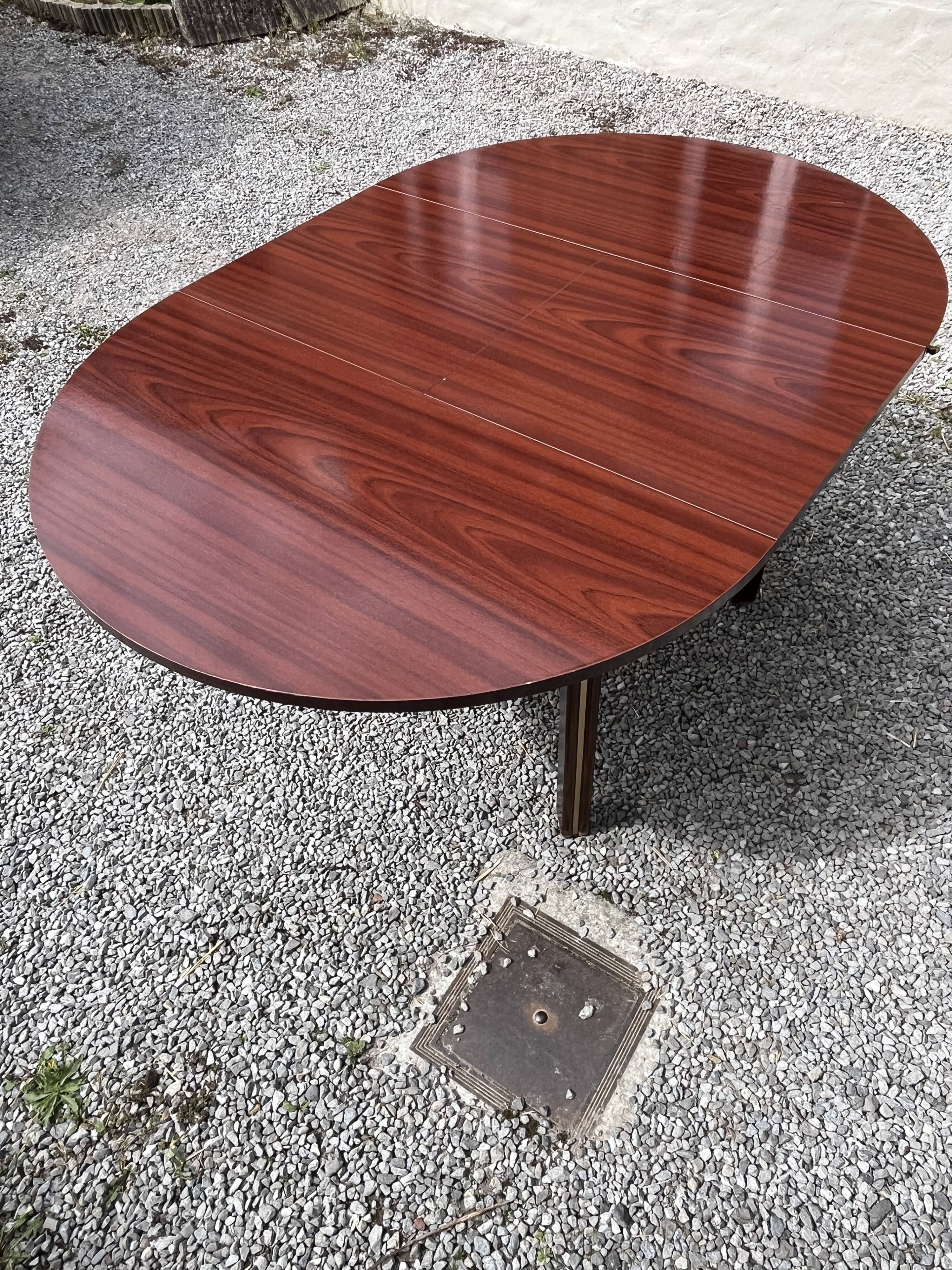 Round table with extensions, Scandinavian design.