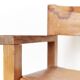 Chaise avec accoudoirs en pin massif et cuir de selle de Biosca