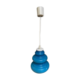 Vintage blue opaline pendant lamp