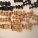 lot of chess pawns in carved turned boxwood (32 pieces)