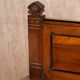 Open dwarf library in walnut, Gothic style Pugin