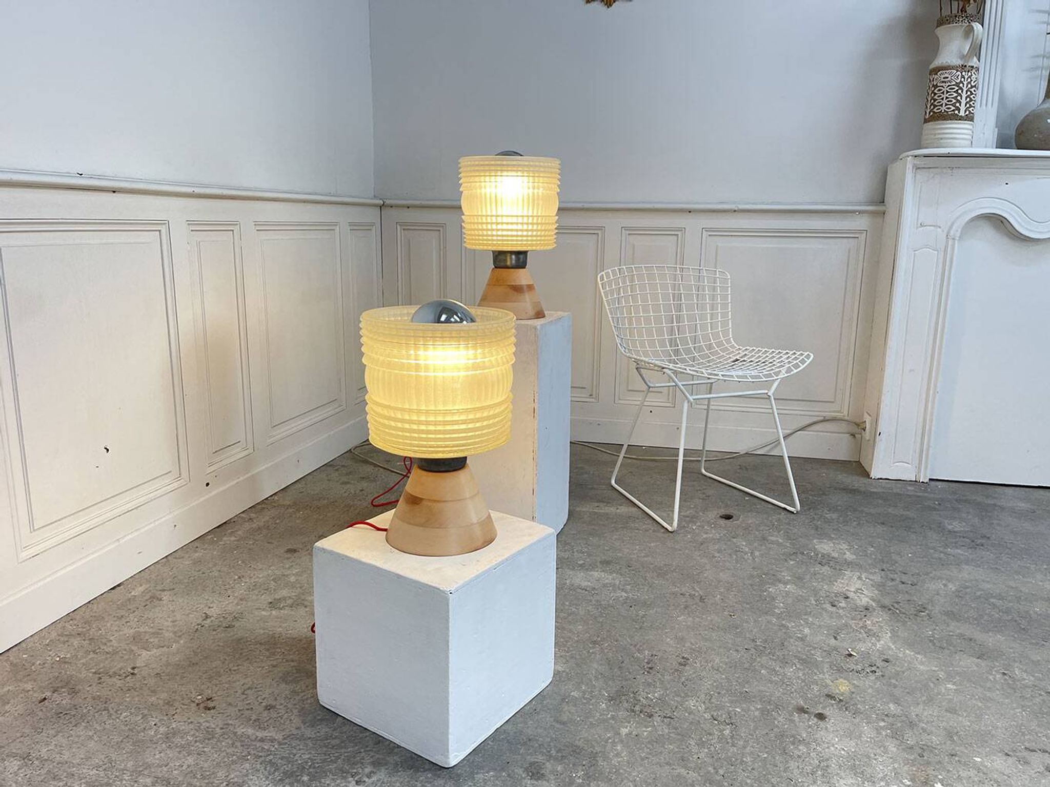Pair of 50's table lamps