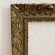 Old frame in gilded wood with stucco decoration circa 1900