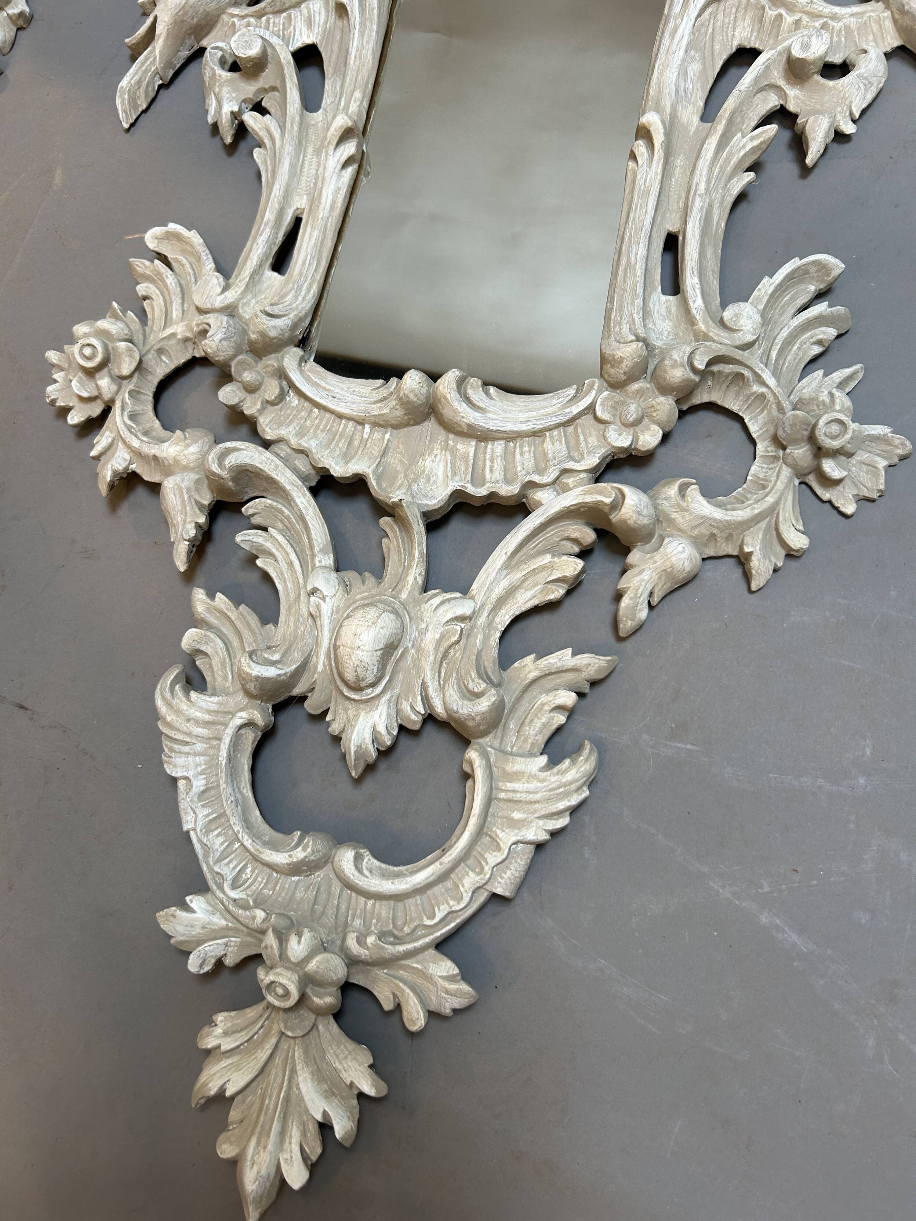 Pair C19th Continental Wall Mirrors