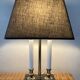 Vintage marble and brass bouillotte lamp