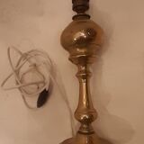 Old lamp foot in electrified brass