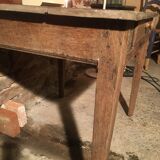 Oak/poplar side table with drawer