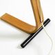 Original Space Age 1960s plywood table lamp with plastic shade by Temde