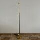 Danish Mid-Century Leather and Brass Adjustable Floor Lamp
