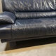 Leather sofa Nicoletti Salotti Italy Circa 1980