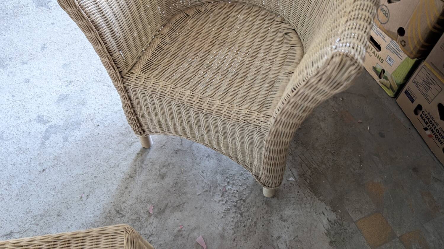 Vintage rattan lounge