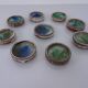 Danish Studio Ceramic Bowls by Jim & Henny Waldorff for Svaneke, 1960s, Set of 9