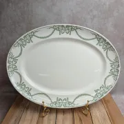 Large oval dish Terre de fer Creil et Montereau Labrador – Napoleon I service