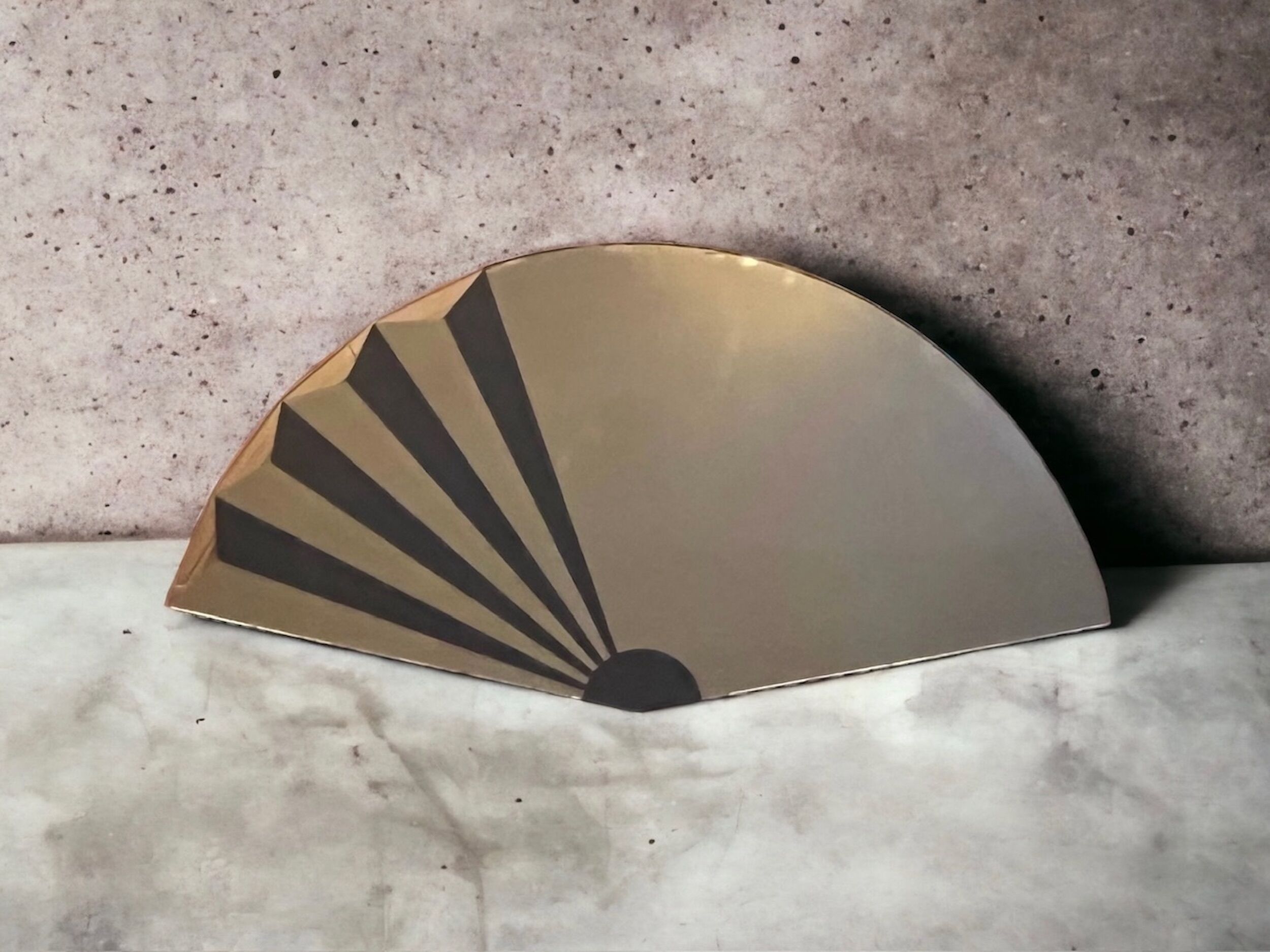 Miroir mural exclusif 'Ventaglio' de Giuseppe Raimondi pour Cristal Art Torino, années 80